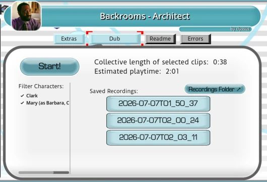 Backrooms - Architect/Therapy scene related Choicer Voicer Pack cover